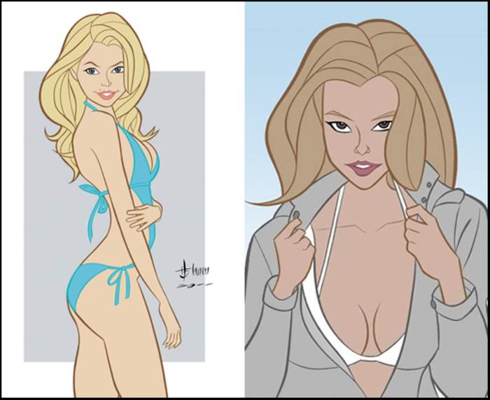 Kate Upton & Bar Refaeli by Howard M. Shum